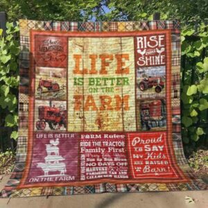 Life A Farm Quilt Blanket  Quilt